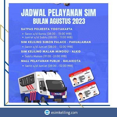 Jadwal SIM Keliling Yogyakarta